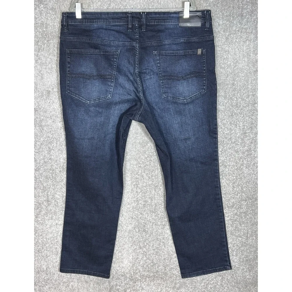 Buffalo David Bitton Jackson Straight Stretch Jeans Mens Sz 40x30 Blue Dark Wash
